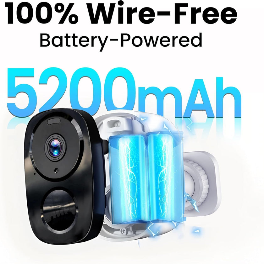 2026 Upgraded 2K Security Cameras Wireless Outdoor, Free Cloud Storage, 1-5 Months Battery Life, AI Motion Detection Spotlight Siren Alarm WiFi Surveillance Outdoor Camera, 2-Way Talk, Waterproof 🍁 All In One Marketplace Canada