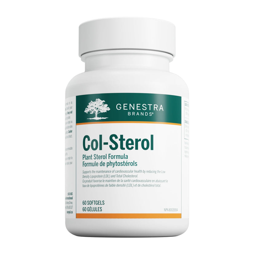 Genestra Brands Col-Sterol - Beta Sitosterol Plant Sterol Supplement - For Heart Health & Cholesterol Support - Herbal Supplement - Dairy Free & Gluten Free - 60 Softgel Capsules 🍁 All In One Marketplace Canada
