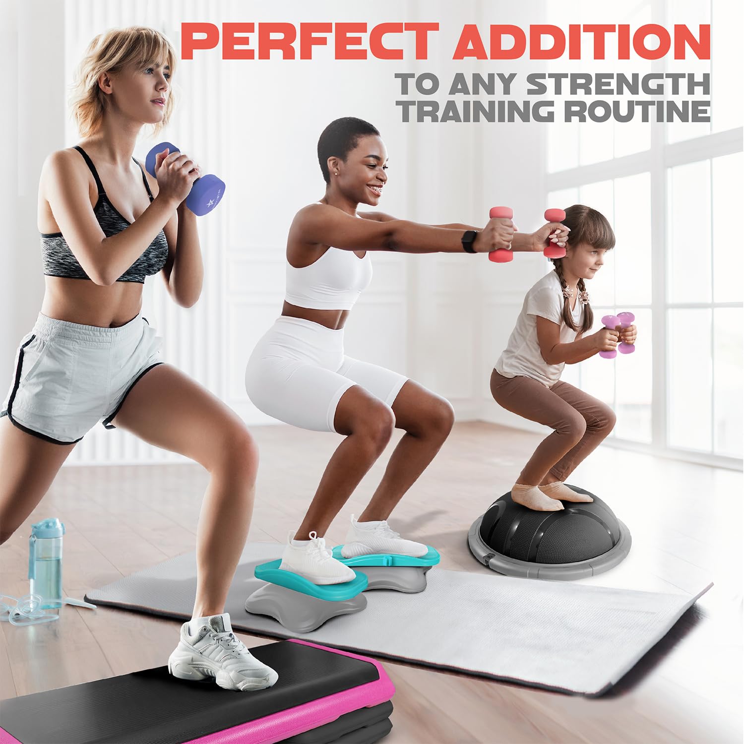 Yes4All Dumbbell Neoprene, poids et haltere, Weight Set, Hand Weights for Women, Dumbbells Pair, Free Weights (D. Red - 9lbs) 🍁 All In One Marketplace Canada