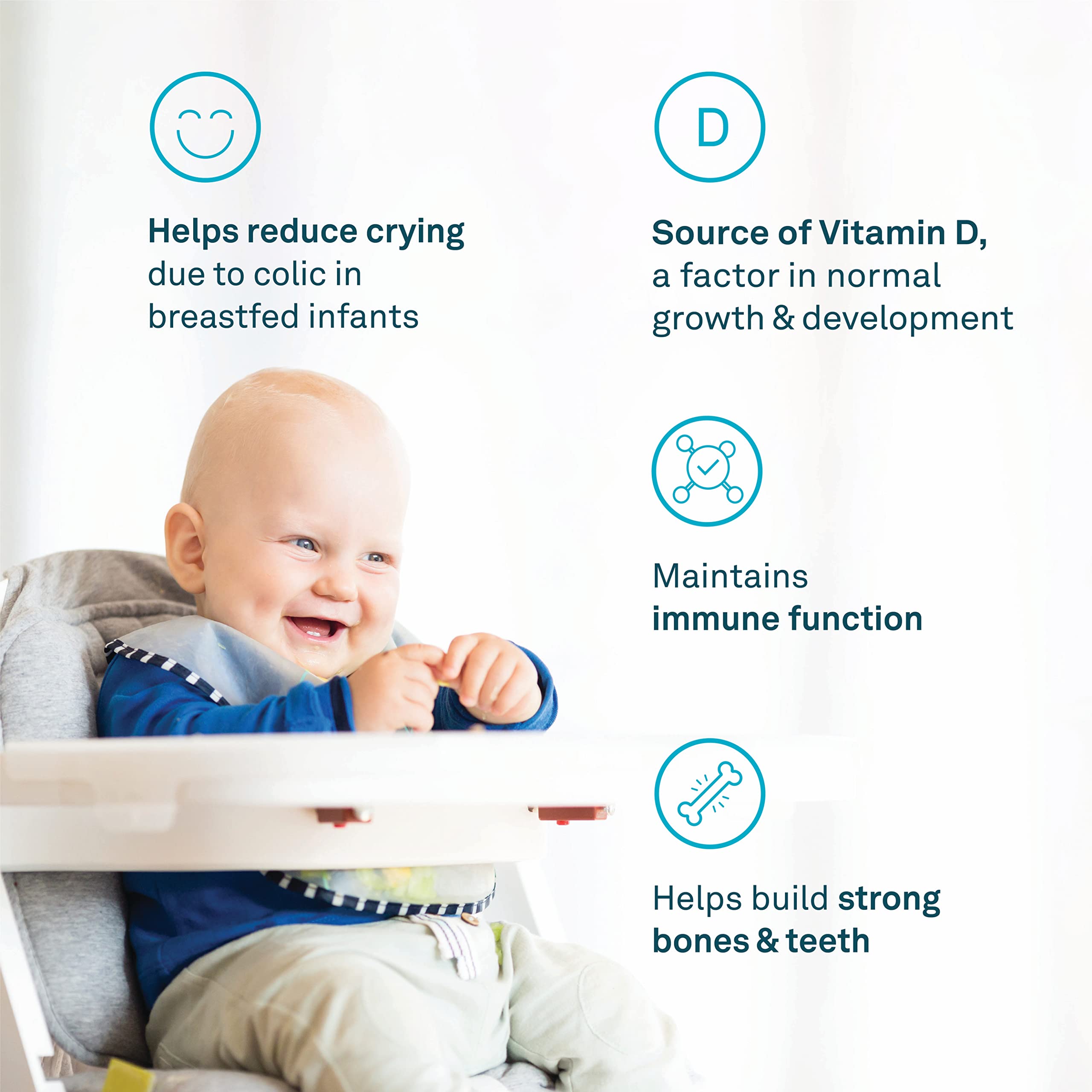 Organika Baby Probiotic Drops with Vitamin D- Soothe Colic, Reduce Fussing, Aid in Growth and Development- White, 7.5 ml (Pack of 1) 🍁 All In One Marketplace Canada