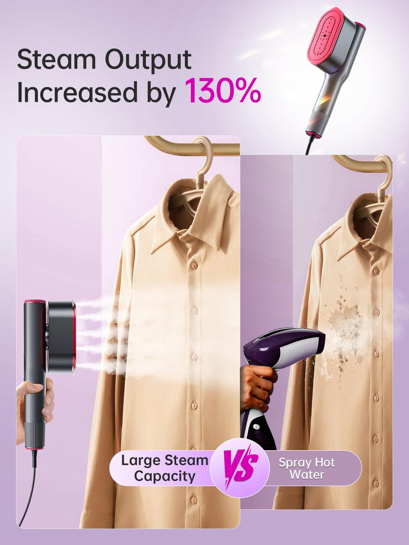 DRFLASH 2-in-1 Steamer & Iron for Clothes,15s Fast Heat-up 1200W Portable Handheld Garment Steamer,Travel Size with Large Ceramic Heat Panel,Quick Wrinkle Removal,110V-120V 🍁 All In One Marketplace Canada