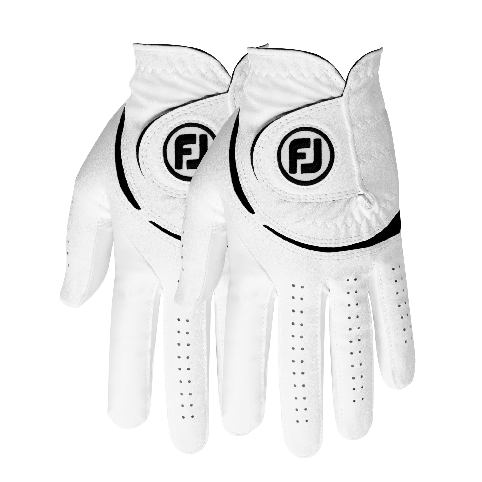 FootJoy Men's WeatherSof 2-Pack Golf Glove, White, Medium, Worn on Right Hand 🍁 All In One Marketplace Canada