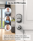TEEHO TE001 Keyless Entry Door Lock with Keypad - Smart Deadbolt Lock for Front Door with 2 Keys - Auto Lock - Easy Installation - Satin Nickel 🍁 All In One Marketplace Canada