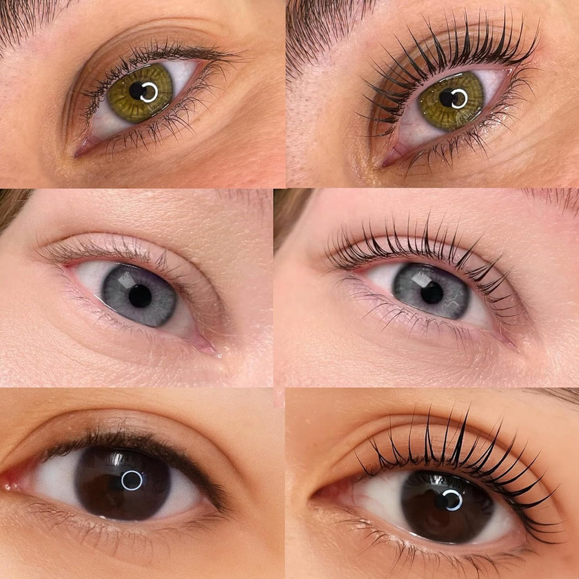 Korean Lash Lift Kit - 5 Sets At Home Eyelash Perm Kit with Upgraded Glue, Eyelash Lift, DIY Lash Perm Easy for Beginner & Professional, Semi Permanent Perming Wave Suitable For Salon & Home (Blue) 🍁 All In One Marketplace Canada
