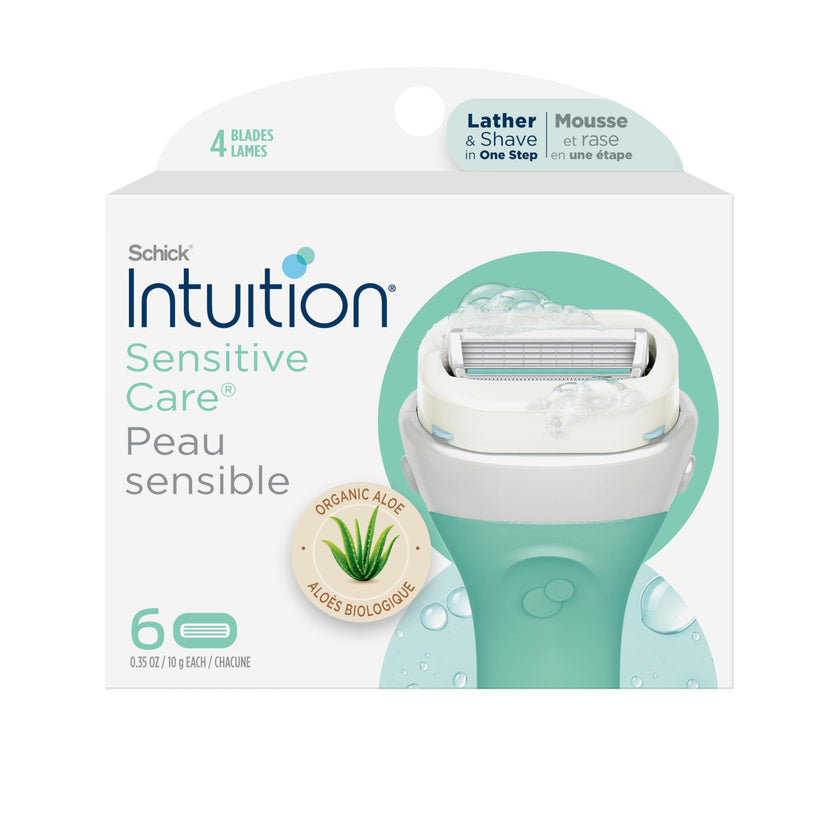 Intuition Schick Sensitive Skin Womens Razor Refills with Vitamin E & Aloe, Pack of 6 🍁 All In One Marketplace Canada