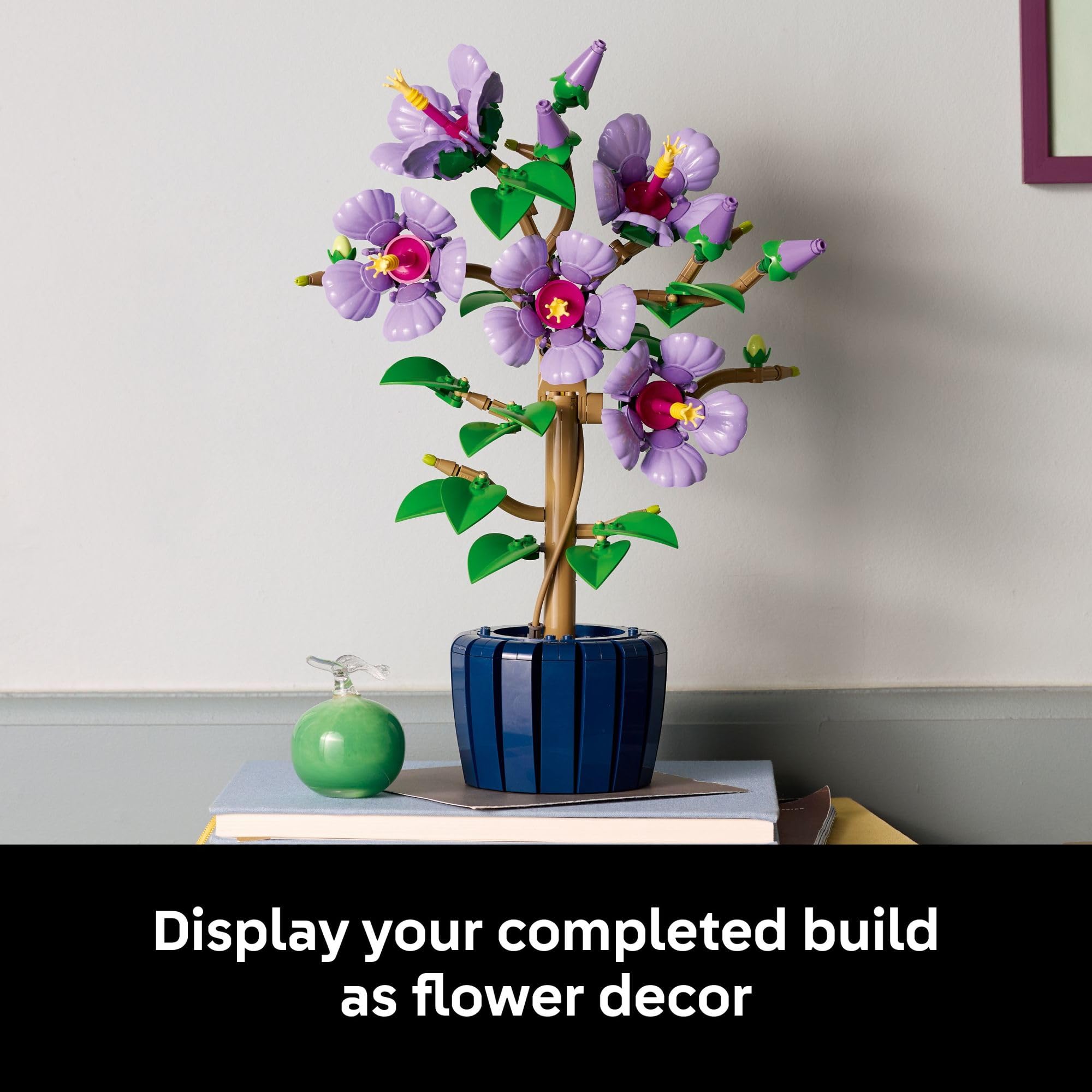 LEGO Botanicals Hibiscus Flower Building Set - Artificial Plant & Flower Building Blocks for Women & Men, Ages 18+ - Home, Office Decor Gift Idea - 10372 🍁 All In One Marketplace Canada