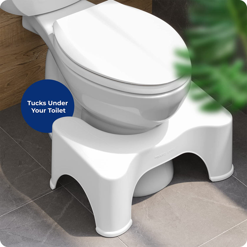 Squatty Potty The Original Bathroom Toilet Stool, White, 9