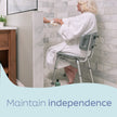 Medline Bath Chair with Back, Shower Chair has Height Adjustable Legs, Tool-Free Assembly, Shower Seat with Suction Cup Feet, Gray 🍁 All In One Marketplace Canada