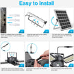 Solar Pendant Light Outdoor Indoor Solar Powered Motion Sensor Shed Light,144LED 1200LM Daytime Work Light with 5 Lighting Modes Remote Control 4 Heads Light for Garage Gazebo Barn 🍁 All In One Marketplace Canada