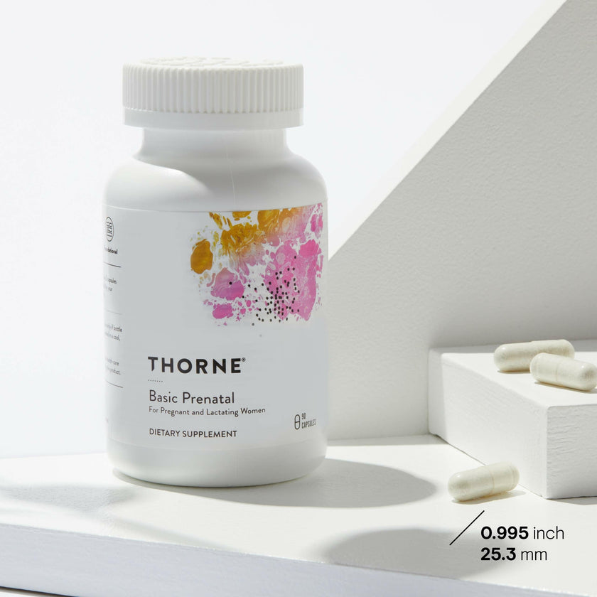 THORNE - Basic Prenatal - Folate Multivitamin for Pregnant and Lactating Women - 90 Capsules - 30 Servings 🍁 All In One Marketplace Canada