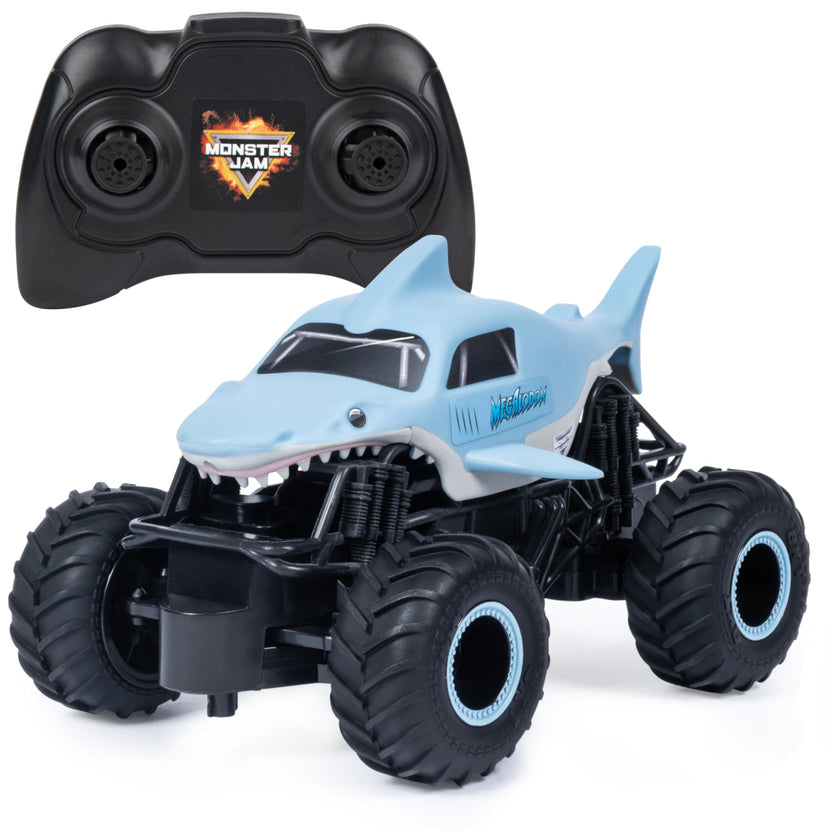 Monster Jam, Official Megalodon Remote Control Monster Truck, 1:24 Scale, 2.4 GHz, for Ages 4 and Up 🍁 All In One Marketplace Canada