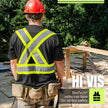 Pioneer High Vis Shirt for Men - Safety T-shirt - Class 1 🍁 All In One Marketplace Canada
