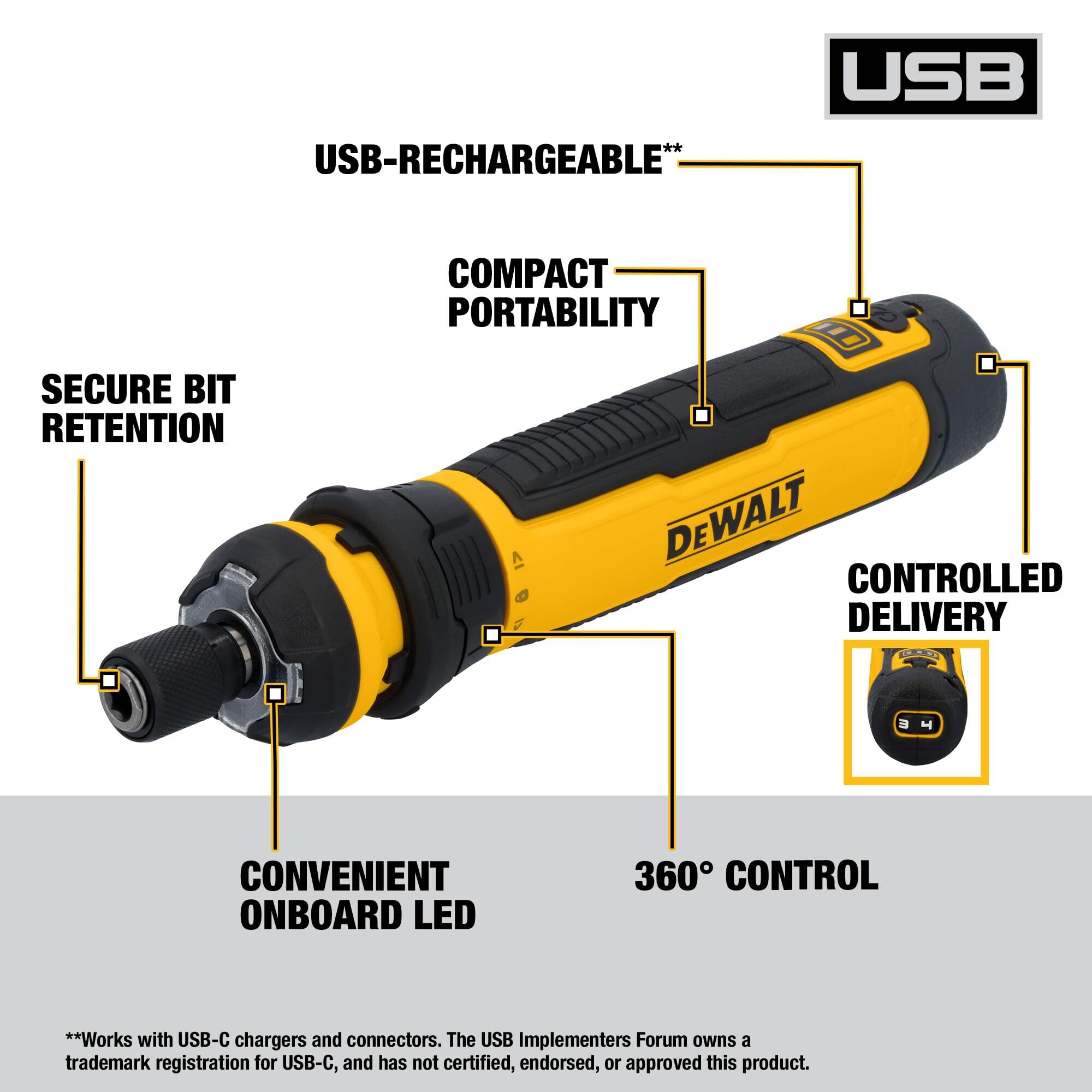 DEWALT 4V Cordless Screwdriver 15 PC Set (DWHT66719) 🍁 All In One Marketplace Canada