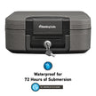 SentrySafe Fireproof and Waterproof Safe Box with Key Lock, Fire and Water Chest Safe for Home, 0.28 Cubic Feet, 6.6 x 15.4 x 14.3 Inches, CFW20201, Dark Grey 🍁 All In One Marketplace Canada