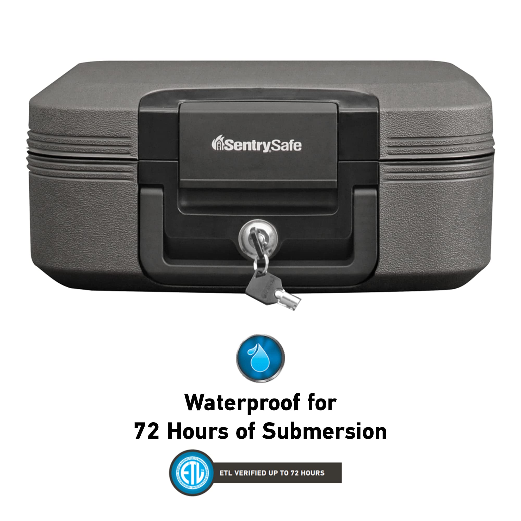 SentrySafe Fireproof and Waterproof Safe Box with Key Lock, Fire and Water Chest Safe for Home, 0.28 Cubic Feet, 6.6 x 15.4 x 14.3 Inches, CFW20201, Dark Grey 🍁 All In One Marketplace Canada