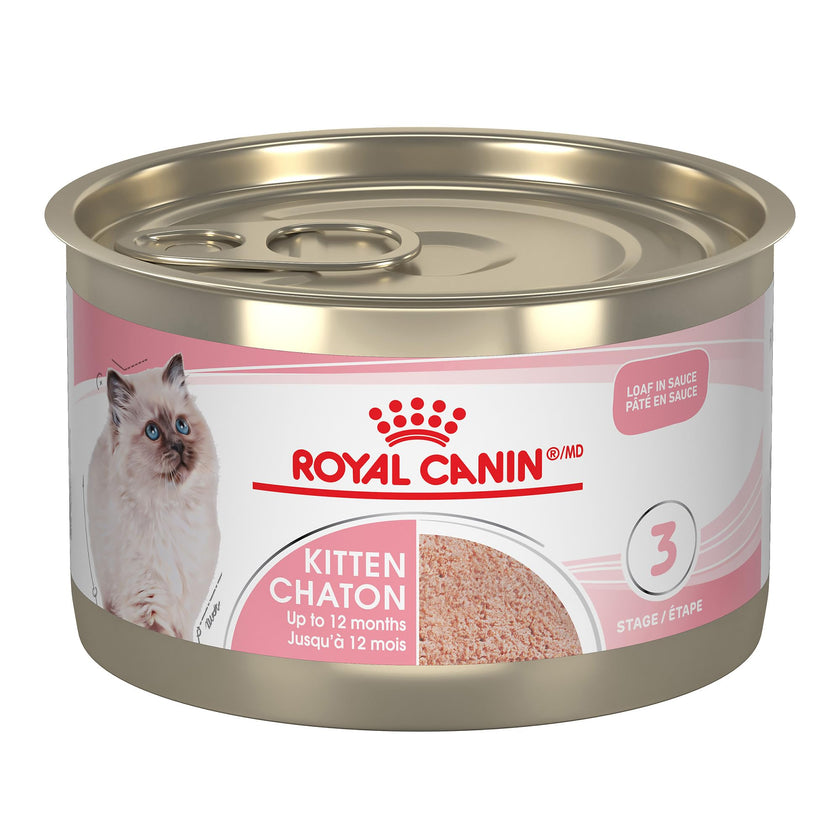 Royal Canin Feline Health Nutrition Kitten Loaf in Sauce Canned Cat Food, 5.1 oz can (24-Count) 🍁 All In One Marketplace Canada