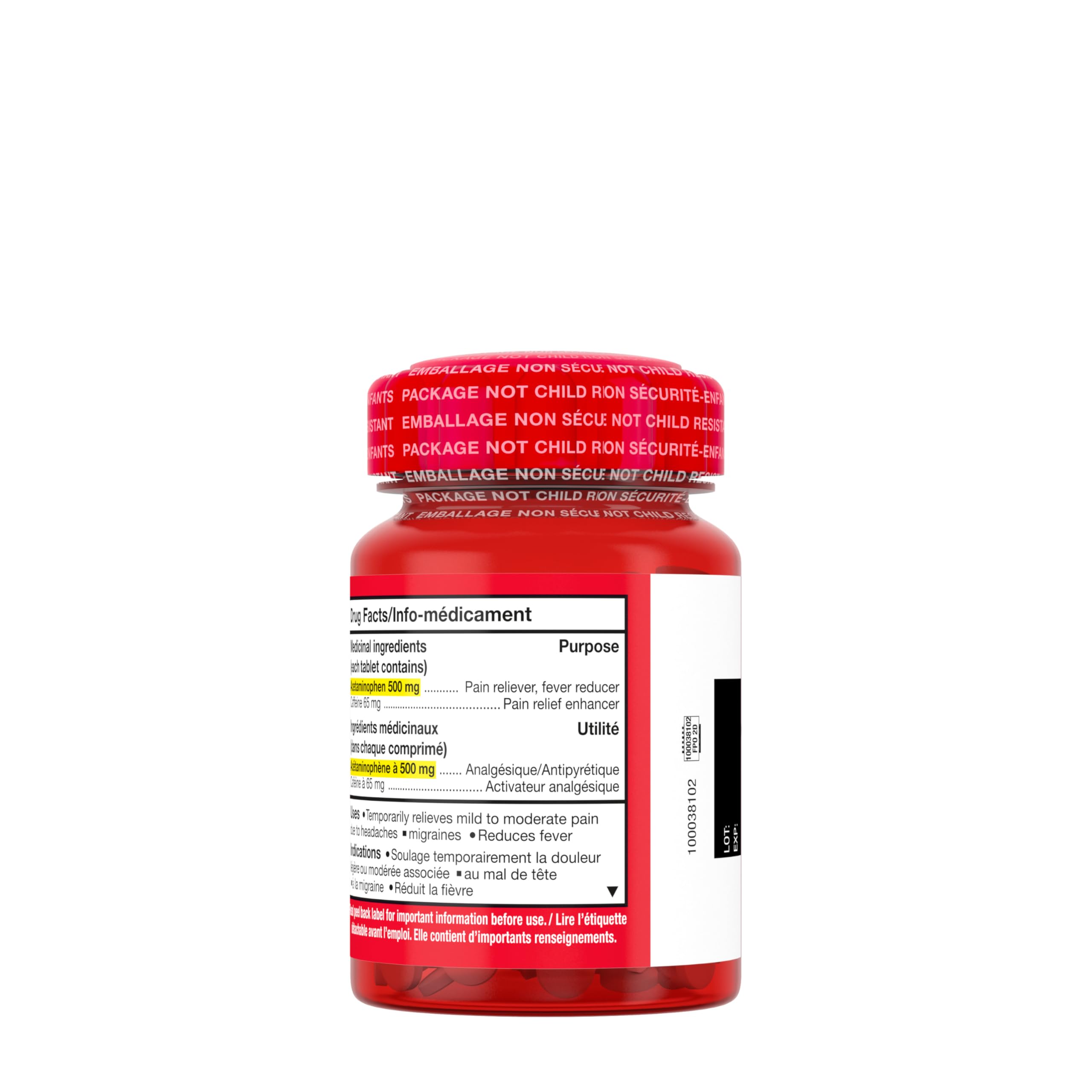 Tylenol Ultra Relief for Headache and Migraine Pain Relief, 500 mg Acetaminophen, 120 Tablets 🍁 All In One Marketplace Canada