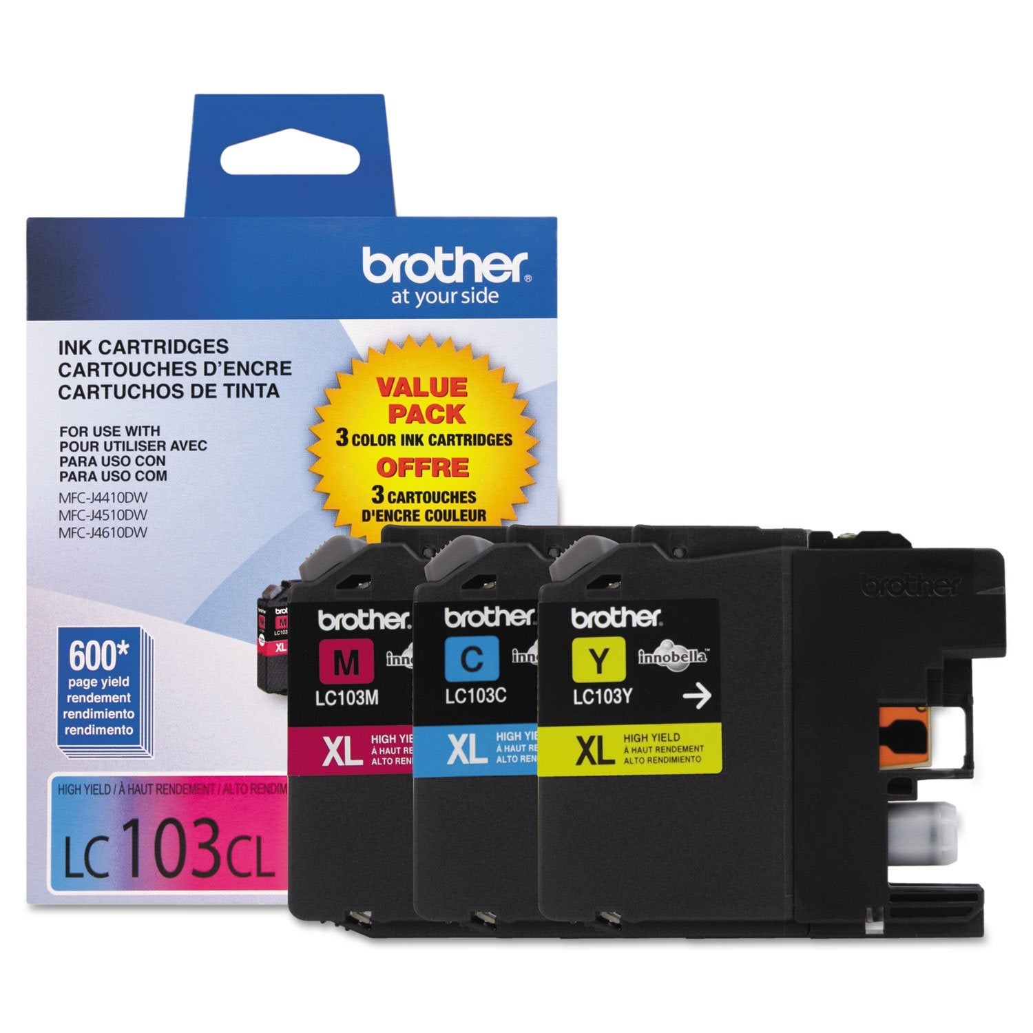 Brother LC1033PKS High Yield Ink Cartridge - Colour 3pks (CyanMagentaYellow) 🍁 All In One Marketplace Canada