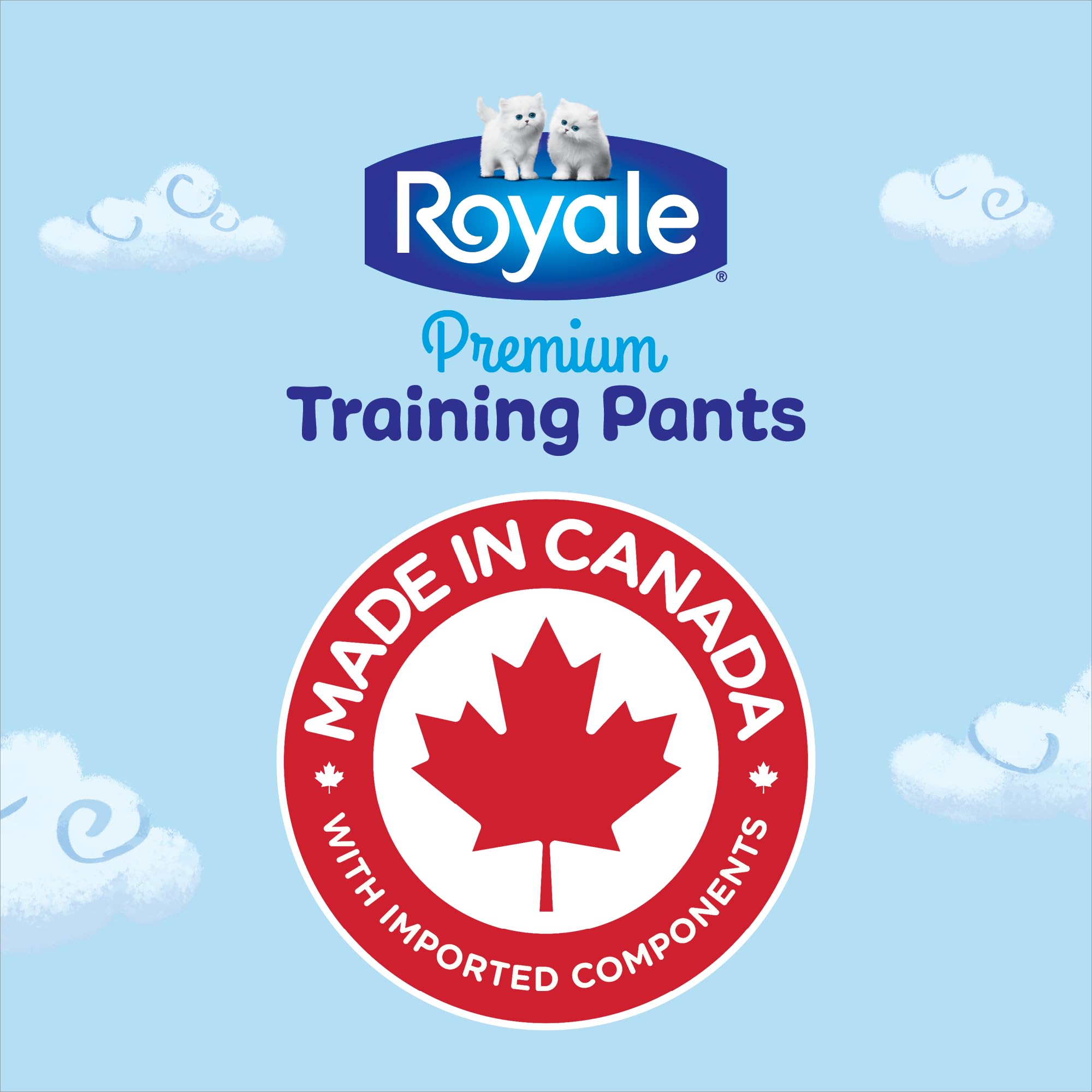 Royale Premium Training Pants, Size X-Large, 4T-5T (38 to 50 lbs), 84 Count, Disposable Training Pants (Packaging may vary) 🍁 All In One Marketplace Canada