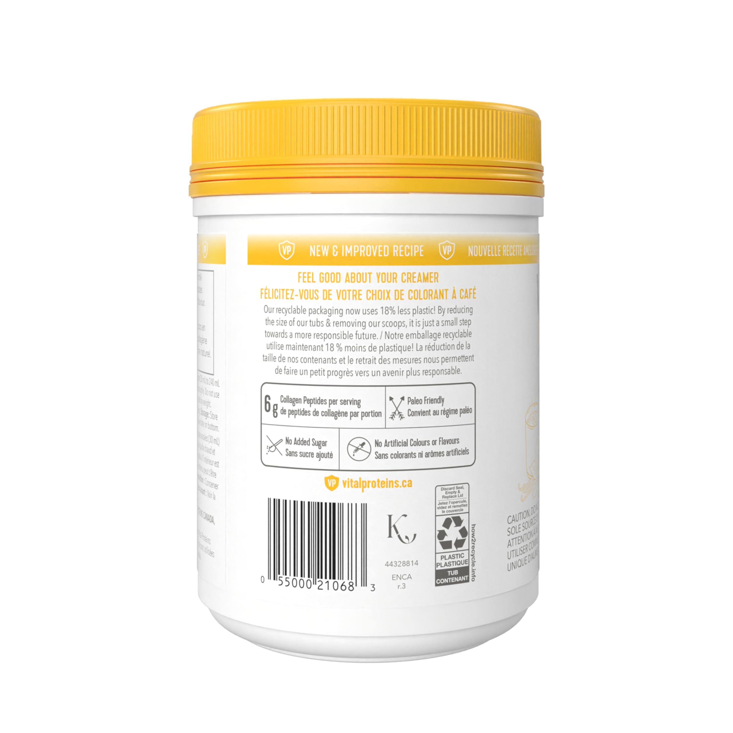 VITAL PROTEINS Collagen Creamer, Vanilla-flavoured, 303 g 🍁 All In One Marketplace Canada