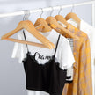 TOPIA HANGER Wooden Hangers (30 Pack), Natural Wooden Coat Hangers with Non Slip Pants Bar, 360°Swivel Hook and Shoulder Notches for Suit, Jacket, Pants, Smooth Finish Clothes Hangers - CT34N30 🍁 All In One Marketplace Canada