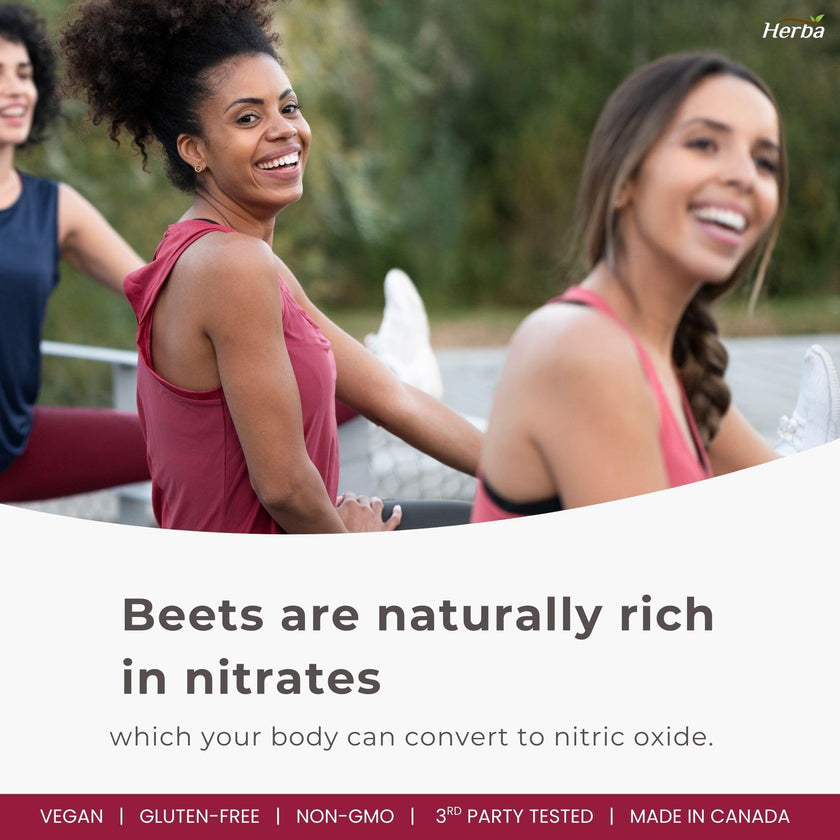 Herba 10,000mg Organic BeetRoot Capsules – 180 Count | 20:1 Beet Root Powder in Capsule | Nitric Oxide Supplements for Men & Women | Made in Canada 🍁 All In One Marketplace Canada