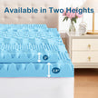 YUGYVOB Mattress Topper Queen, Foam Queen Mattress Topper, Cooling Gel Infused Bed Topper, 7 Zone Egg Crate Foam, CertiPUR-US Certified, 2 Inch 🍁 All In One Marketplace Canada