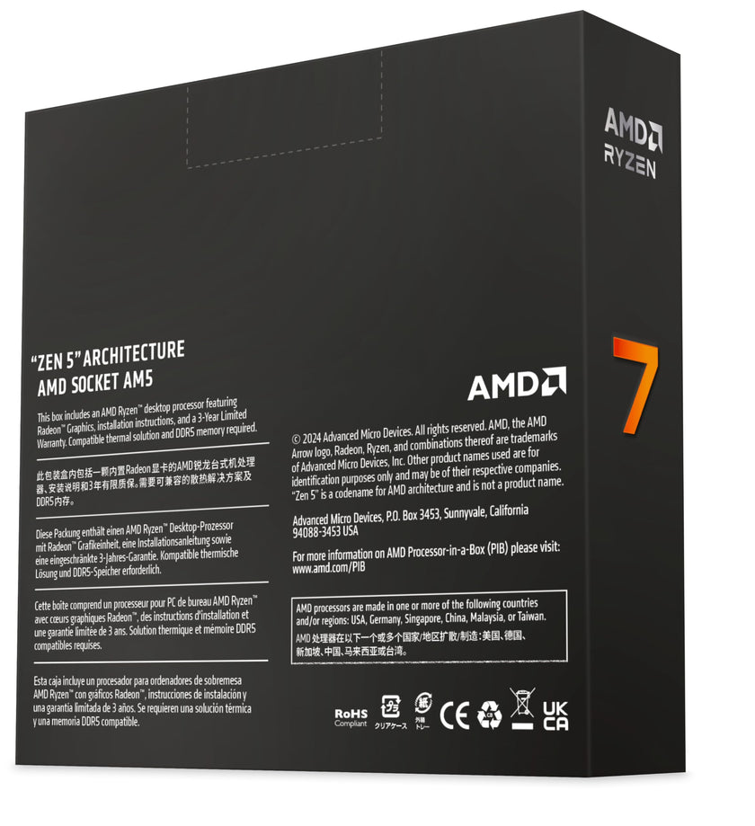 AMD Ryzen™ 7 9700X 8-Core, 16-Thread Unlocked Desktop Processor 🍁 All In One Marketplace Canada
