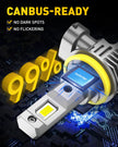 AUXITO H11 LED Headlight Bulbs, 40000LM 6500K White Wireless LED Headlights for H8 H9 H16 Fog Lights, DRL, Low Beam or High Beam, Direct Install Plug and Play, IP68 Waterproof, Pack of 2 🍁 All In One Marketplace Canada