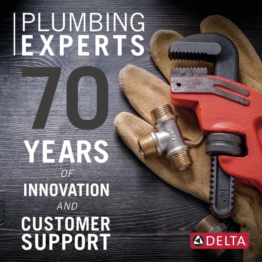 Delta Faucet Modern Raincan 2-Setting Round Shower System Including Rain Shower Head and Handheld Spray Gold, Rainfall Shower System Gold, Shower Valve and Trim Kit, Champagne Bronze 342702-CZ 🍁 All In One Marketplace Canada