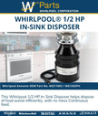 Whirlpool Disposer 84211602 - In-Kitchen Waste Management Solution