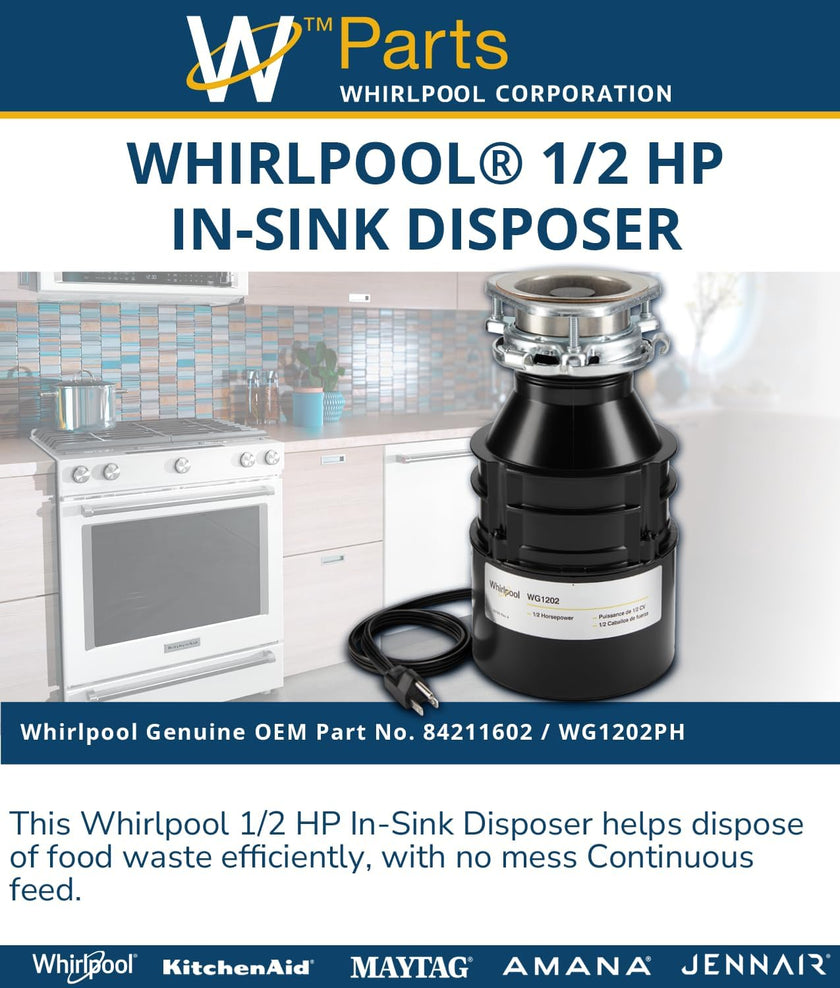 Whirlpool Disposer 84211602 - In-Kitchen Waste Management Solution