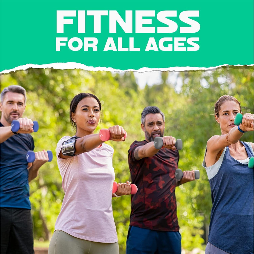 Yes4All Dumbbell Neoprene, poids et haltere, Weight set, hand weights for women, dumbbells pair, free weights (D. Green - 5lbs) 🍁 All In One Marketplace Canada