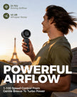 Diveblues Turbo Portable Fan, 3X Powerful Airflow, 1-100 Speed, 4-in-1 Handheld Fan Mini Fan with Carabiner Clip, Up to 12H Cooling for Travel, Gifts for Women, Travel Essentials, Airplane Gadgets 🍁 All In One Marketplace Canada