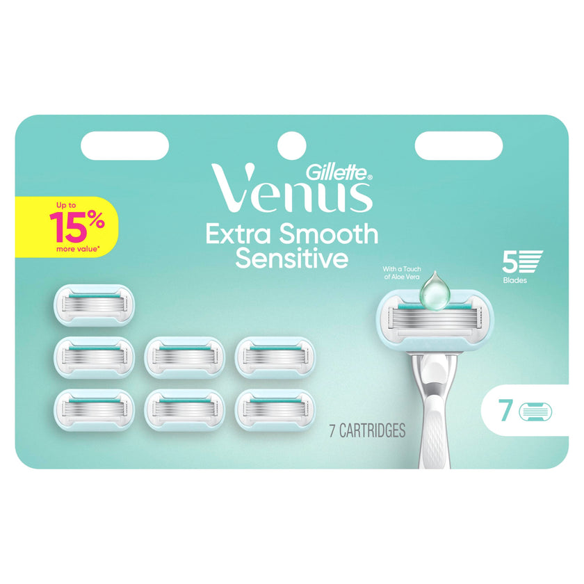 Gillette Venus Extra Smooth Sensitive, 1 Women’s Razor Blades for Sensitive Skin, 7 