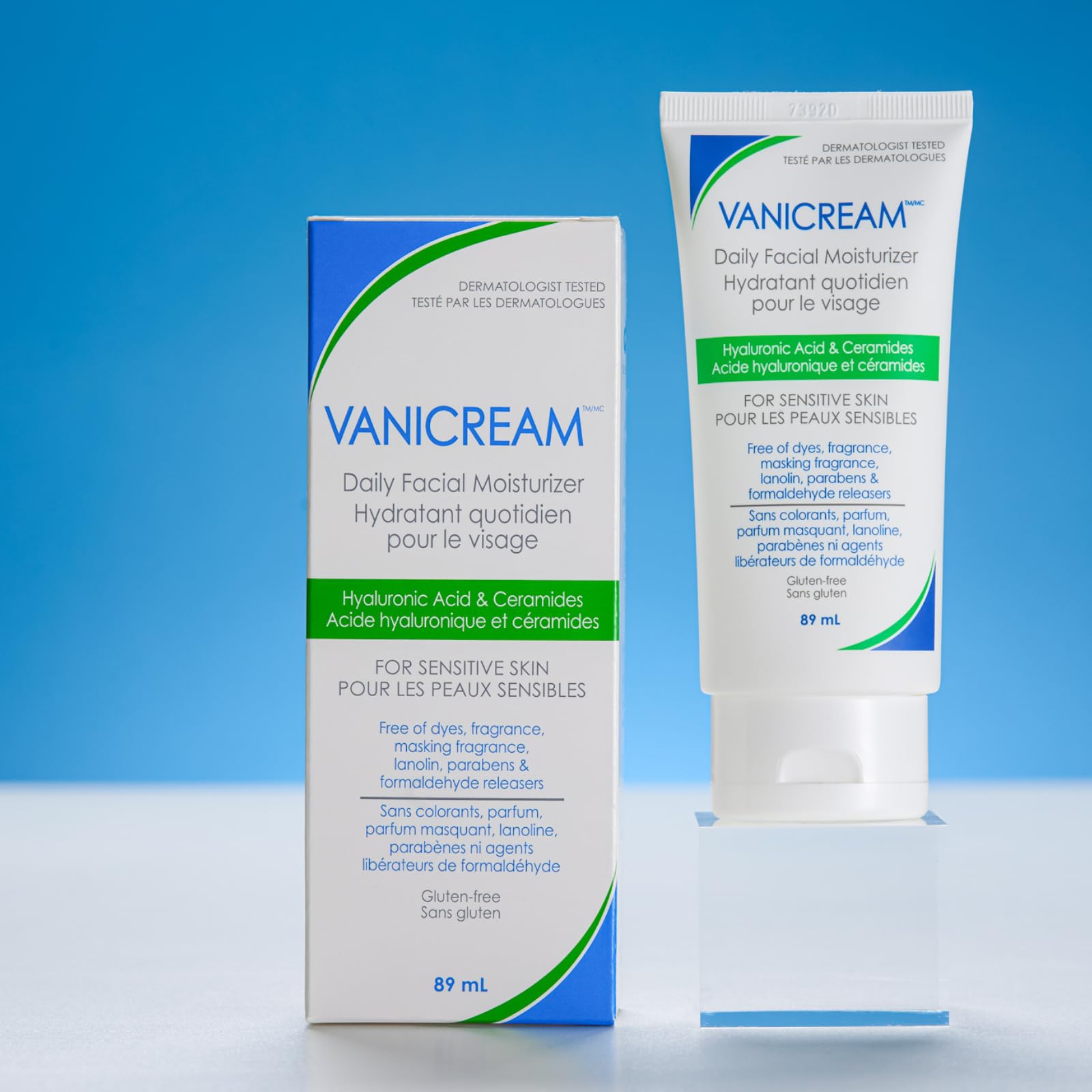 Vanicream Daily Facial Moisturizer for Sensitive Skin, 89 mL – Lightweight Hydration with Hyaluronic Acid & 5 Ceramides, Fragrance-Free, Non-Comedogenic, Gentle Face Lotion for Day & Night 🍁 All In One Marketplace Canada