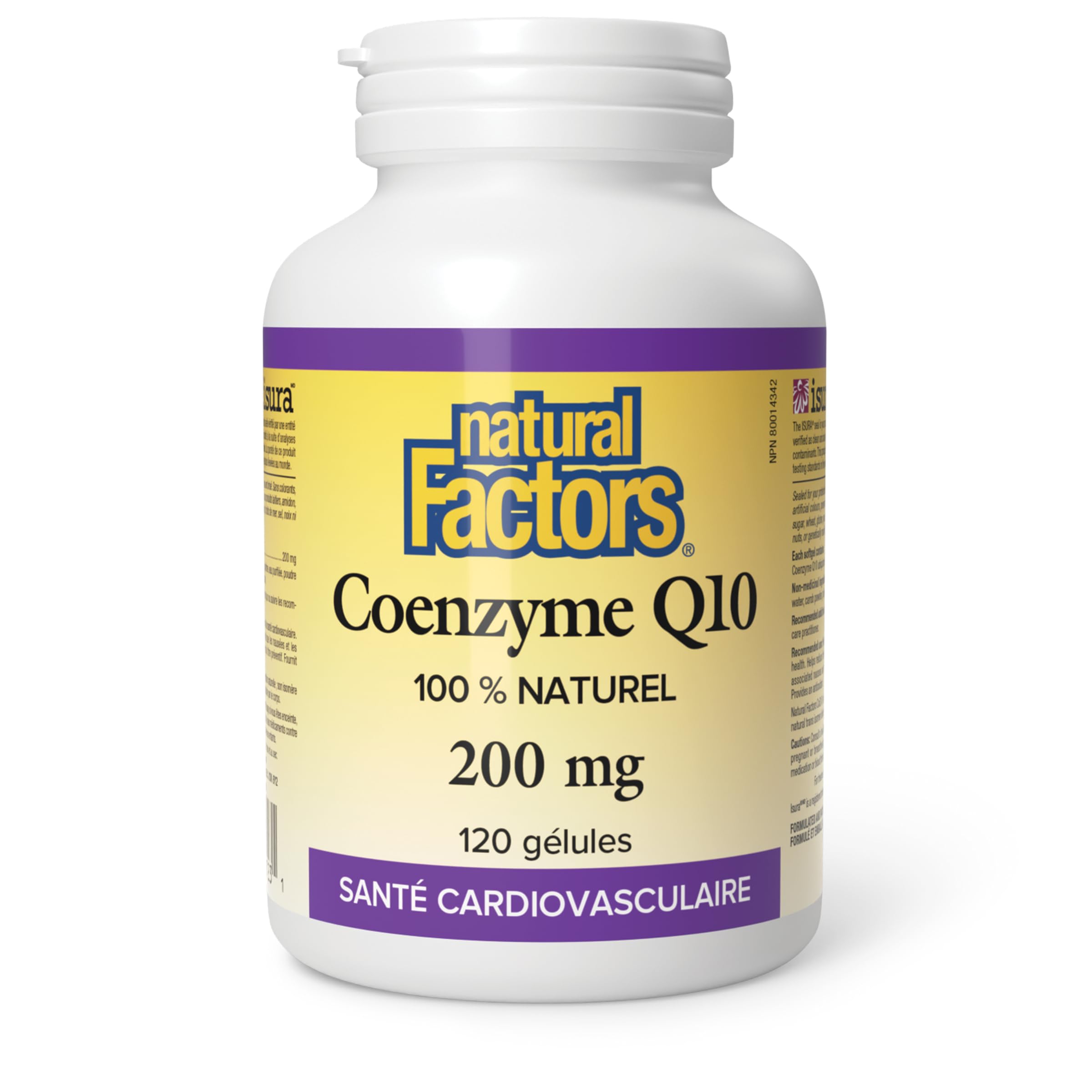 Natural Factors CoQ10 200 mg, 120 Softgels, 100% Natural, Supports Cardiovascular Health, Proudly Canadian 🍁 All In One Marketplace Canada