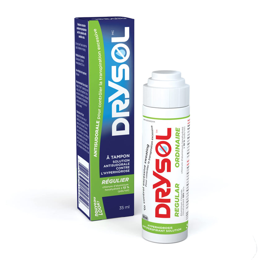 DRYSOL 12% Regular Strength - Clinical Strength Antiperspirant - Aluminum Chloride Hexahydrate - Moderate Sweating Control - For Men and Women 🍁 All In One Marketplace Canada