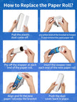 Large Lint Rollers for Carpet, Sticky Rollers for Floor DELOMO 9.45 in with 3 Extendable Handle, Long Handle Sticky Mop for Cleaning Carpets, Cars, Bedding, and Pet Hair, Ideal Gift for Pet Owners 🍁 All In One Marketplace Canada
