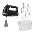 Hamilton Beach 6-Speed Electric Hand Mixer for Baking, 275W, Easy Clean Beaters, Dough Hooks, Whisk, Snap-On Storage Case, Black (62639C) 🍁 All In One Marketplace Canada