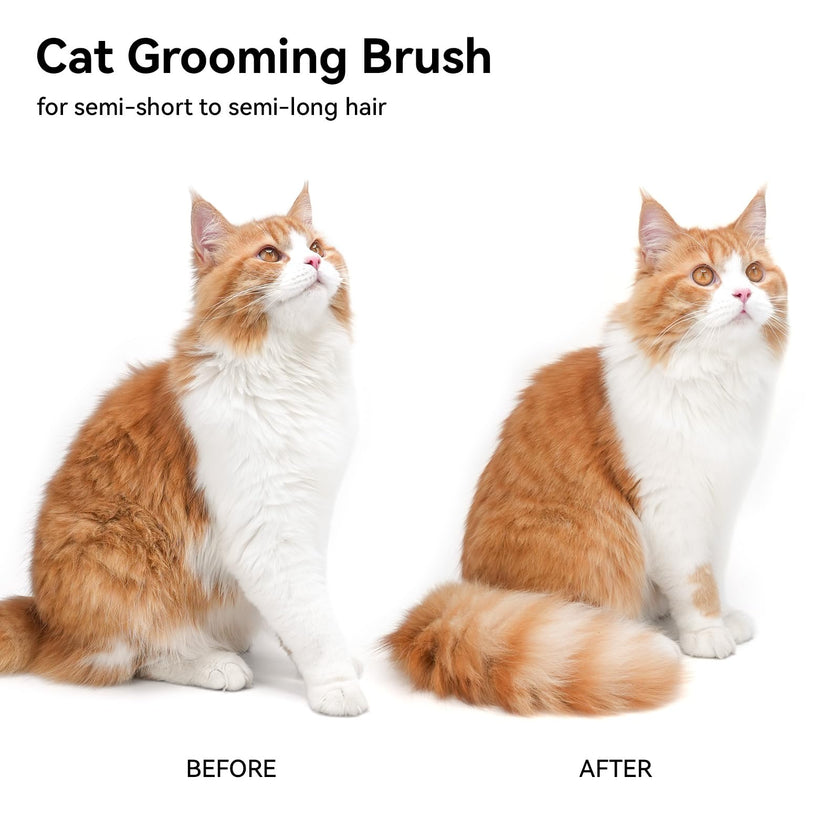 aumuca Cat Brush Dog Brush for Shedding, Cat Brushes for Long or Short Haired Cats, Dog Hair Brush Cat Grooming Brush Cat Comb Cat Deshedding Brush Easily Removes Mats, Tangles, and Loose Fur, White 🍁 All In One Marketplace Canada