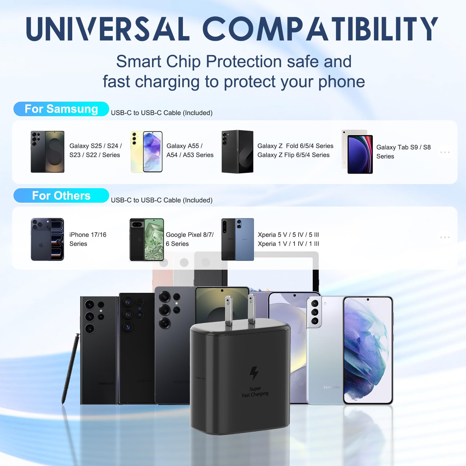 Samsung Super Fast Charger, 45W USB-C Super Fast Charging Wall Charger & 10ft C Cable for Samsung Galaxy S26 Ultra/S26/S26+/S25 Ultra/S25/S25+/S24 Ultra/S24/S24+/S23 Ultra/S23/S23+/S22/Note10/20 🍁 All In One Marketplace Canada