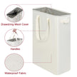 efluky Slim Laundry Hamper with Handles, Collapsible Small Hamper for Laundry, Dirty Clothes Basket for Bedroom, Dorm and Laundry Room, 48L (12.7 Gallon) Beige 🍁 All In One Marketplace Canada