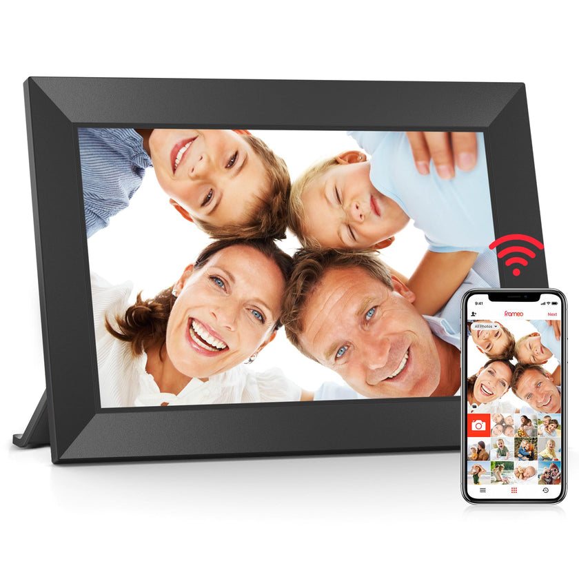 Frameo 10.1 Inch WiFi Digital Picture Frame, 1280x800 HD IPS Touch Screen Photo Frame Electronic, 32GB Memory, Auto-Rotate, Wall Mountable, Share Photos/Videos Instantly via Frameo App from Anywhere 🍁 All In One Marketplace Canada