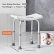VEVOR Shower Chair, Adjustable Height Shower Stool with Built-in Handles, Shower Seat for Inside Shower or Tub, Non-Slip Bench Bathtub Stool Seat for Elderly Disabled Handicap, 158.8 kg Capacity 🍁 All In One Marketplace Canada