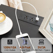 LOAKEKEL Night Stands Set 2, Bedside Table with Charging Station and LED Light, Nightstand with 2 AC Outlets and USB Ports, End Table with 2 Fabric Drawers for Bedroom, Living Room, Black, HETS02BK 🍁 All In One Marketplace Canada