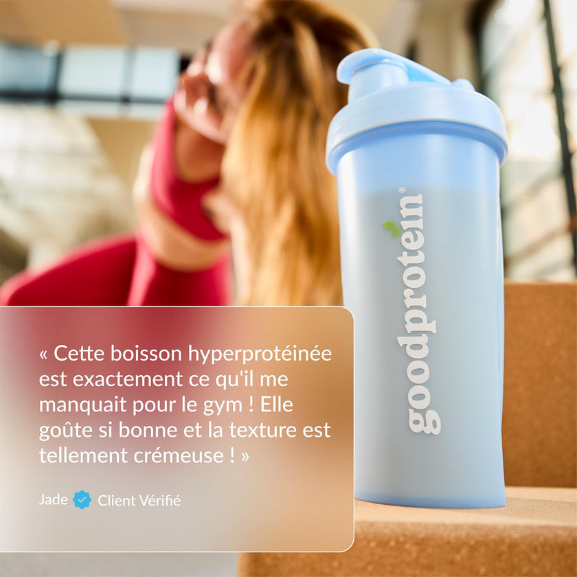 Good Protein – 32g Protein, Vegan High Protein Powder, 100% Natural, Non-GMO, Dairy-free, Gluten & Soy Free and No Added Sugar. Plant-Based Protein Shake (French Vanilla, 470 g) 🍁 All In One Marketplace Canada