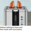 Chefman 2-Slice Pop-Up Stainless Steel Toaster w/ 7 Shade Settings, Extra Wide Slots for Toasting Bagels, Defrost/Reheat/Cancel Functions, Removable Crumb Tray, 850W, 120V, Silver 🍁 All In One Marketplace Canada