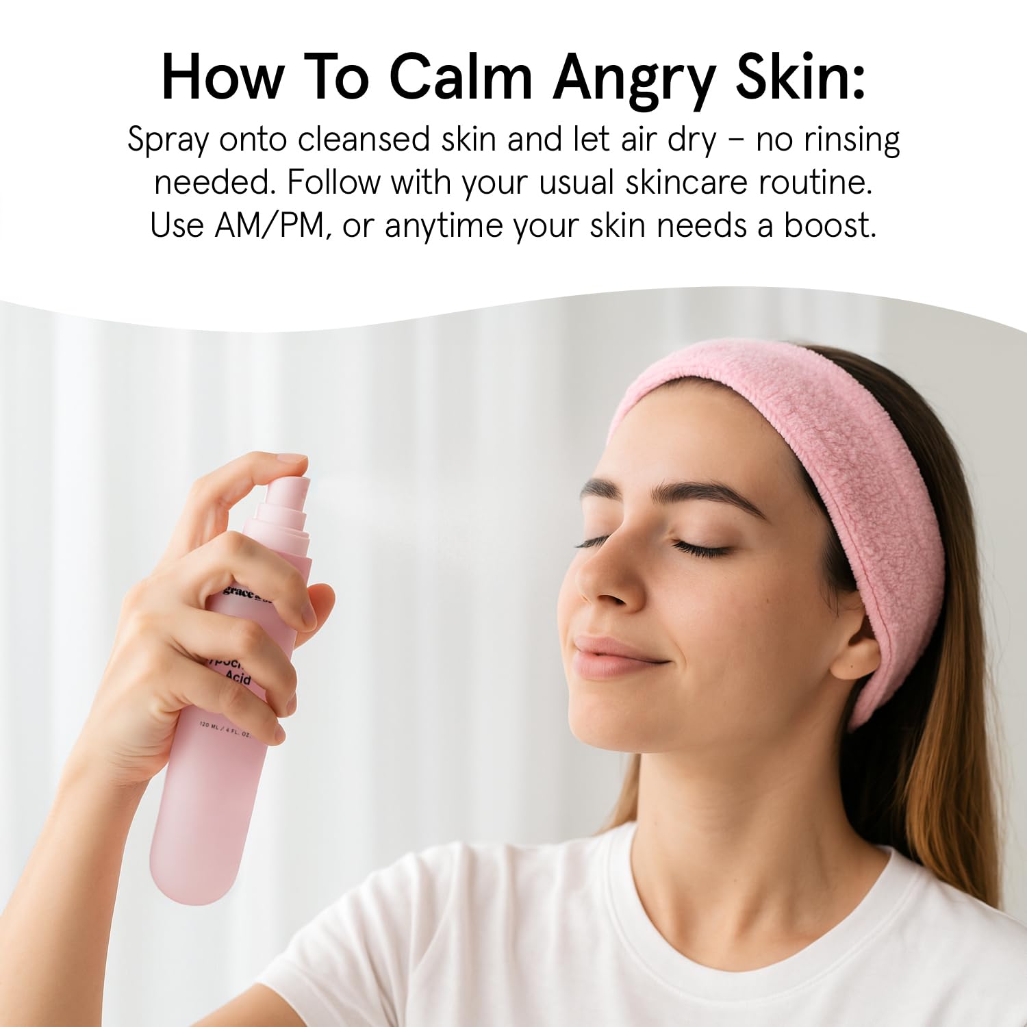 grace & stella Hypochlorous Acid Spray - Gentle Face Spray to Calm Redness & Flare-Ups - Soothing Facial Mist for Sensitive Skin (120 ml/4.22 fl oz) 🍁 All In One Marketplace Canada