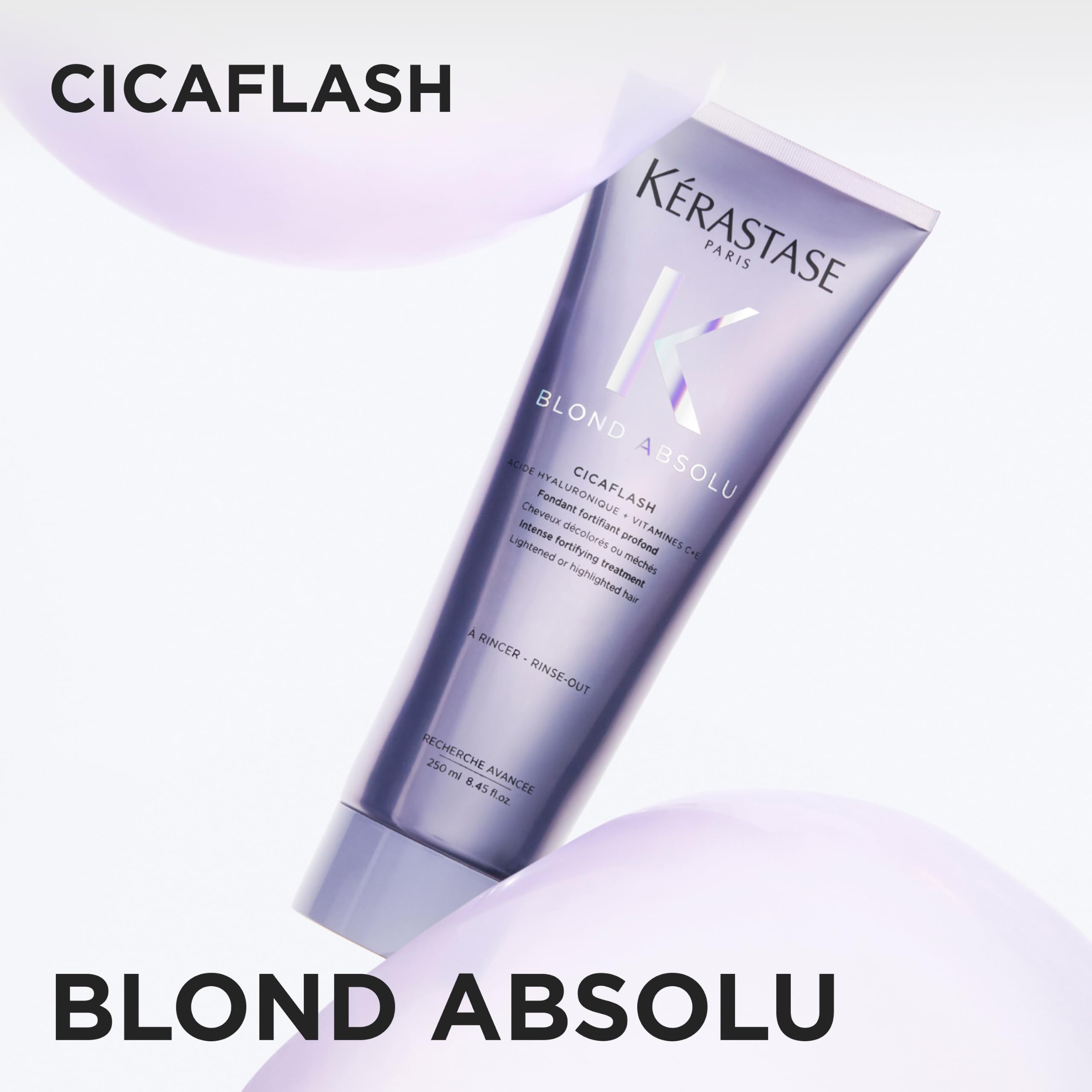Kérastase Blond Absolu Conditioner, Cicaflash Purple Conditioner, Repairs & Nourishes, Protects Against Breakage, For Bleached, Highlighted, and Damaged Hair, With Hyaluronic Acid 🍁 All In One Marketplace Canada